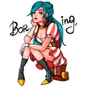 🙁-Elizabeth, Telegram Sticker
