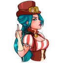 🖕-Elizabeth, Telegram Sticker