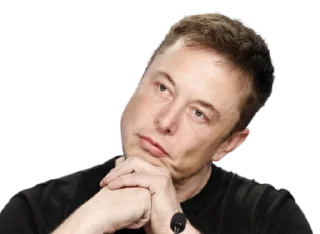 🤔-Elon Musk, Telegram Sticker