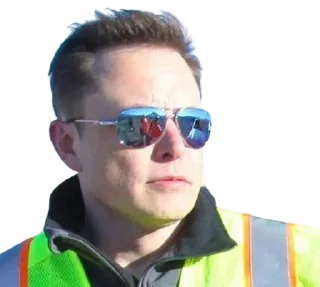 😎-Elon Musk, Telegram Sticker