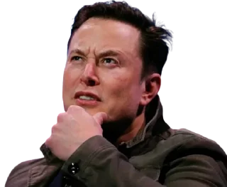 🤔-Elon Musk, Telegram Sticker