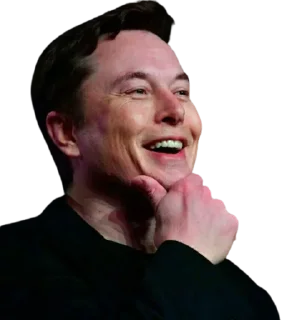 😄-Elon Musk, Telegram Sticker