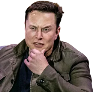 🤔-Elon Musk, Telegram Sticker