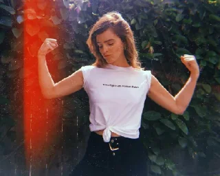 💪-Emma Watson, Telegram Sticker