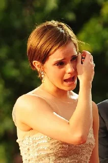 😭-Emma Watson, Telegram Sticker