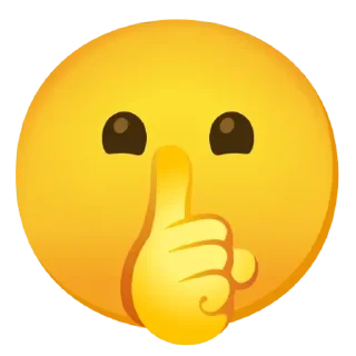 🤫-Emojis (Gboard), Telegram Sticker
