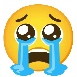 😭-Emojis (Gboard), Telegram Sticker