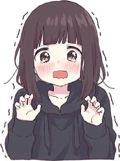 😳-Menhera chan, Telegram Sticker