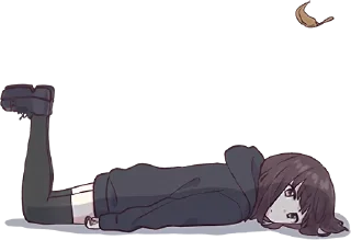 🙃-Menhera chan, Telegram Sticker