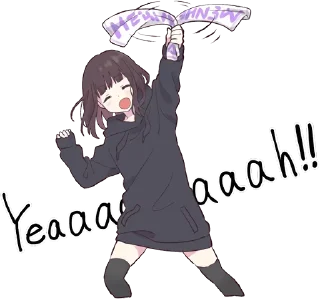 🙌-Menhera chan, Telegram Sticker