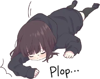 😖-Menhera chan, Telegram Sticker