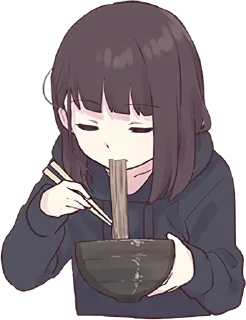 🍝-Menhera chan, Telegram Sticker