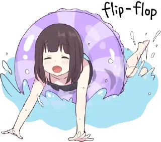💦-Menhera chan, Telegram Sticker