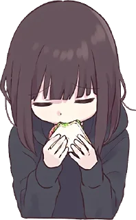 🥪-Menhera chan, Telegram Sticker