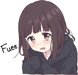 😢-Menhera chan, Telegram Sticker