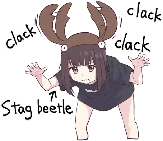 🦂-Menhera chan, Telegram Sticker