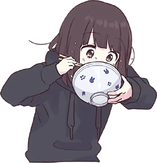 🍲-Menhera chan, Telegram Sticker