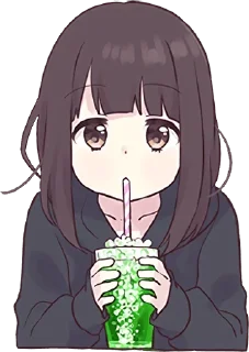 🥤-Menhera chan, Telegram Sticker
