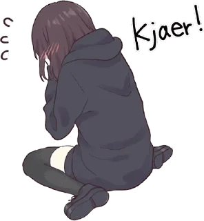 🤧-Menhera chan, Telegram Sticker