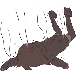 😣-Menhera chan, Telegram Sticker