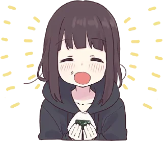 🍙-Menhera chan, Telegram Sticker