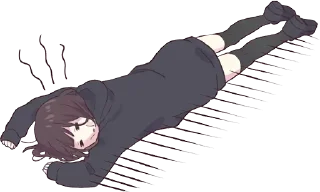 😞-Menhera chan, Telegram Sticker