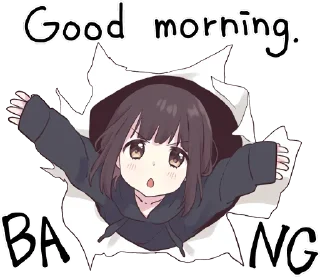 🙌-Menhera chan, Telegram Sticker