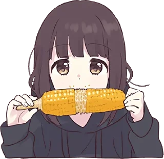 🌽-Menhera chan, Telegram Sticker
