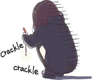 😞-Menhera chan, Telegram Sticker