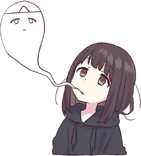 👻-Menhera chan, Telegram Sticker