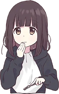 🤭-Menhera chan, Telegram Sticker