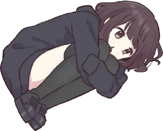 😒-Menhera chan, Telegram Sticker