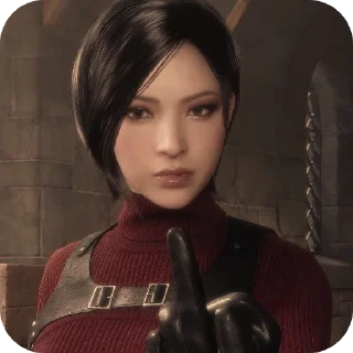 🌹-ada wong. @encrette, Telegram Sticker