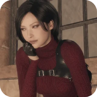 🌹-ada wong. @encrette, Telegram Sticker