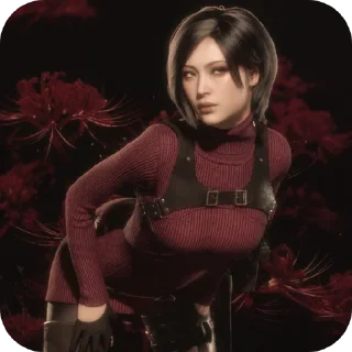 🌹-ada wong. @encrette, Telegram Sticker