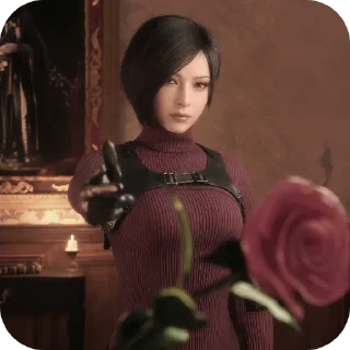 🌹-ada wong. @encrette, Telegram Sticker
