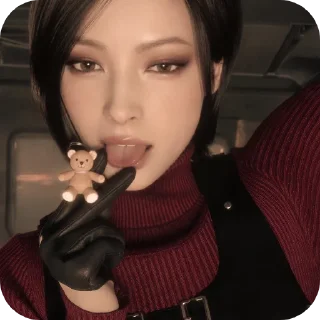 🌹-ada wong. @encrette, Telegram Sticker