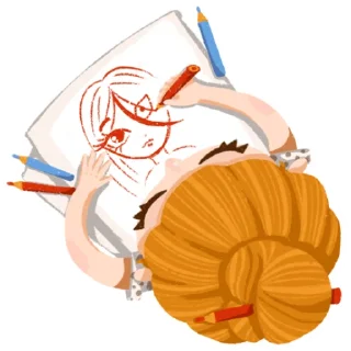 ✍️-I'm an artist, Telegram Sticker