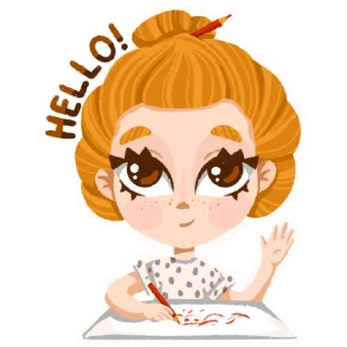 👋-I'm an artist, Telegram Sticker