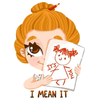😏-I'm an artist, Telegram Sticker