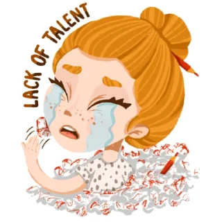 😭-I'm an artist, Telegram Sticker