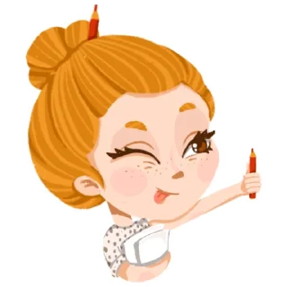 😉-I'm an artist, Telegram Sticker