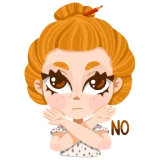 🙅‍♀️-I'm an artist, Telegram Sticker