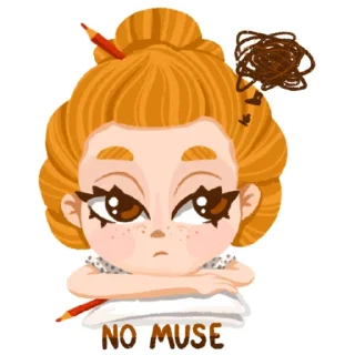 😞-I'm an artist, Telegram Sticker