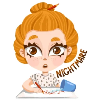 😨-I'm an artist, Telegram Sticker