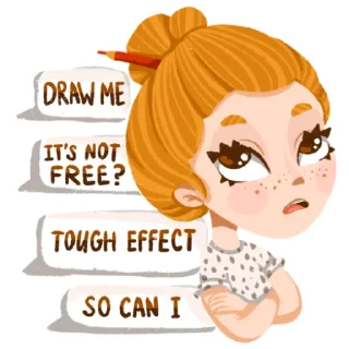 😩-I'm an artist, Telegram Sticker
