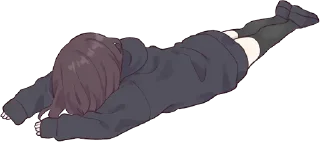 😞-English Chatting Stickers ( menhera chan ), Telegram Sticker