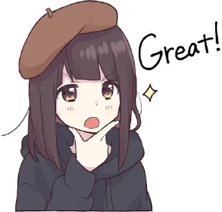 😎-English Chatting Stickers ( menhera chan ), Telegram Sticker