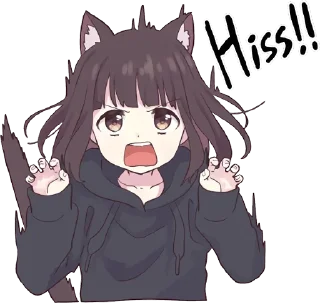 😠-English Chatting Stickers ( menhera chan ), Telegram Sticker