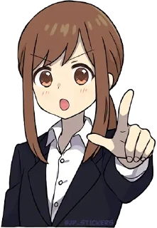 👈-English Chatting Stickers ( menhera chan ), Telegram Sticker